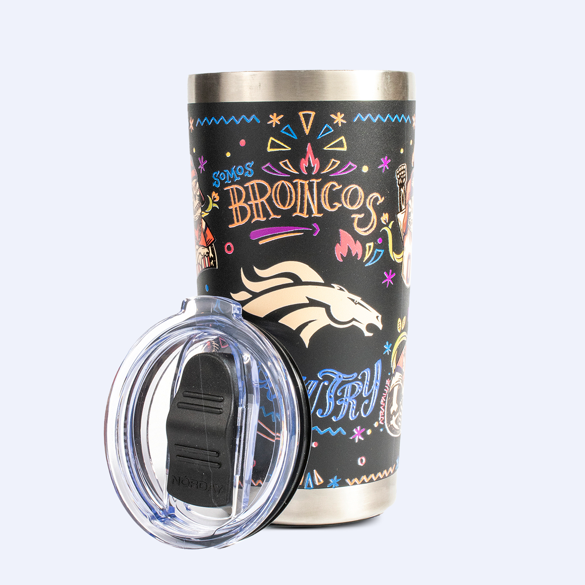Norday Tumbler 20oz NFL Broncos de Denver Hasta la Muerte