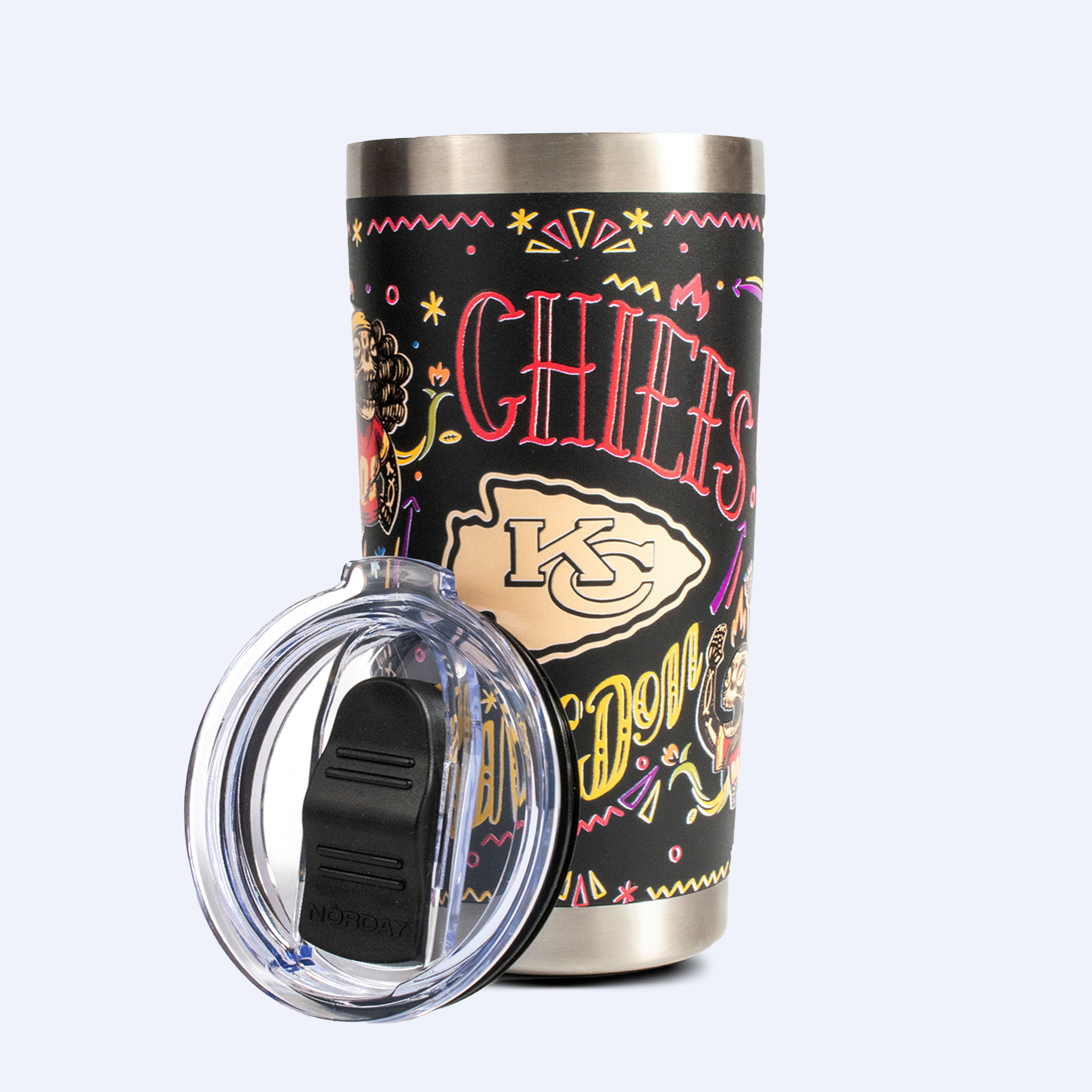 Norday Tumbler 20oz NFL Jefes de Kansas City Hasta la Muerte