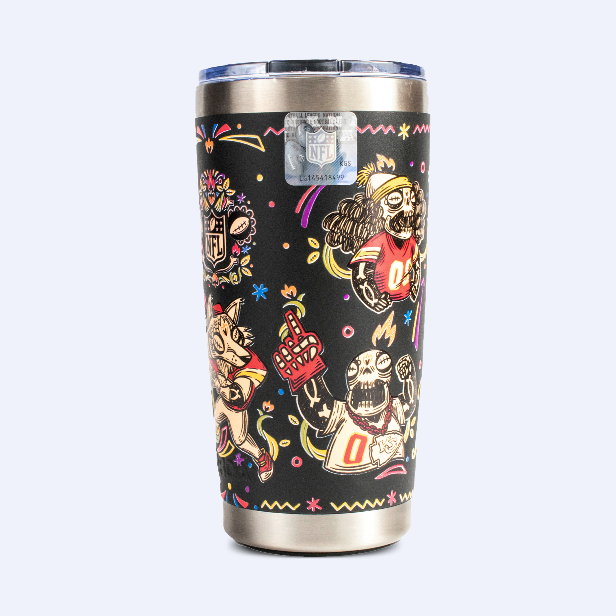 Norday Tumbler 20oz NFL Jefes de Kansas City Hasta la Muerte