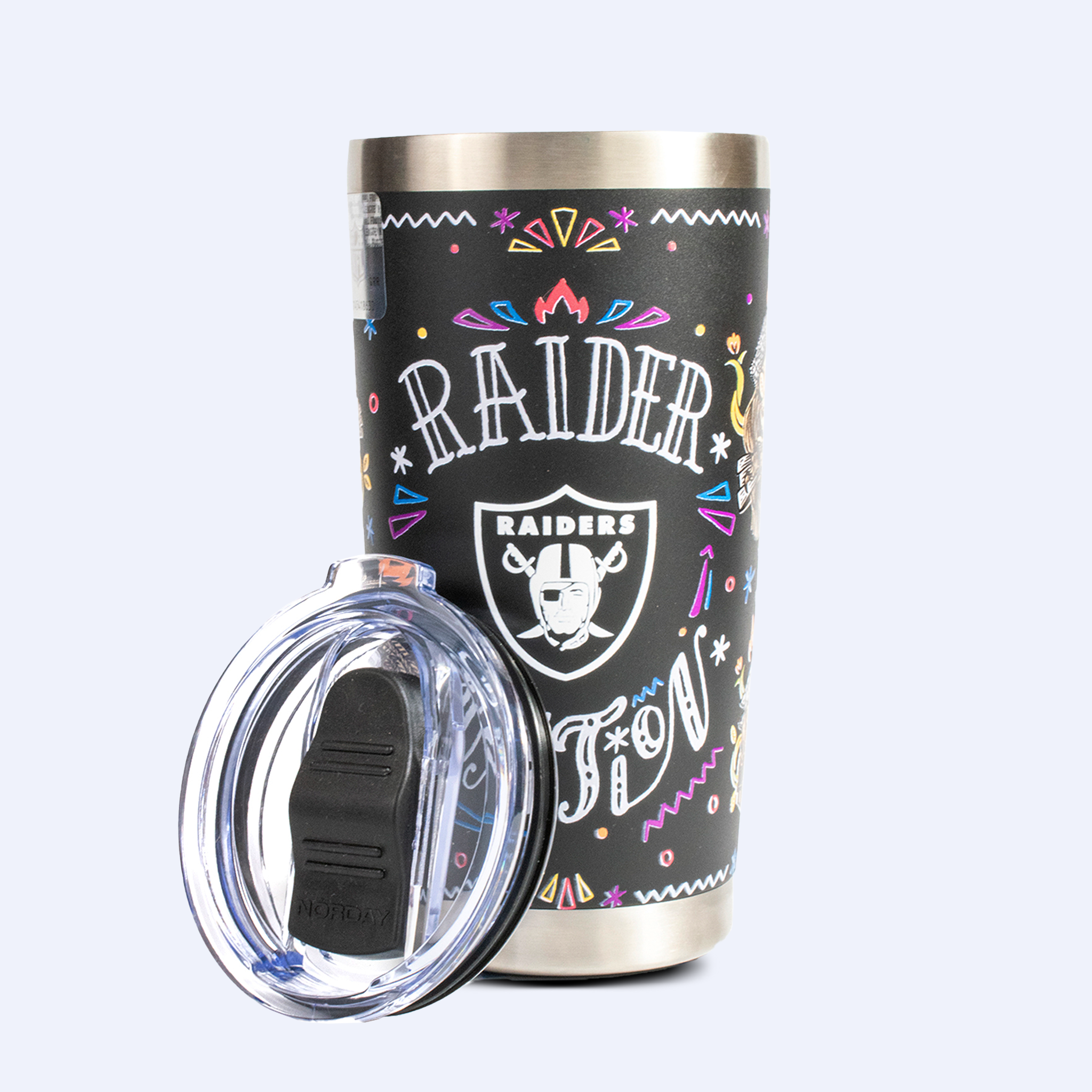 Norday Tumbler 20oz NFL Raiders de las Vegas Hasta la Muerte