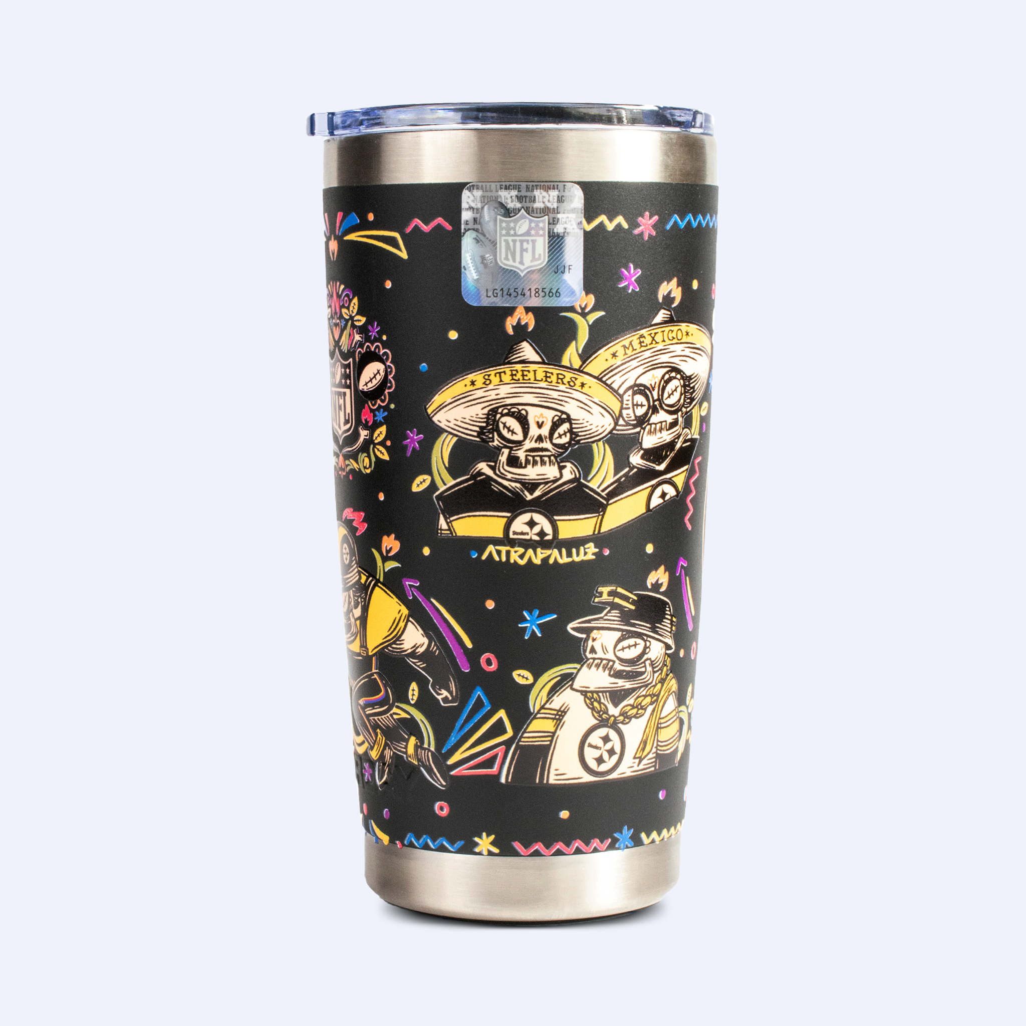 Norday Tumbler 20oz NFL Acereros de Pittsburgh Hasta la Muerte