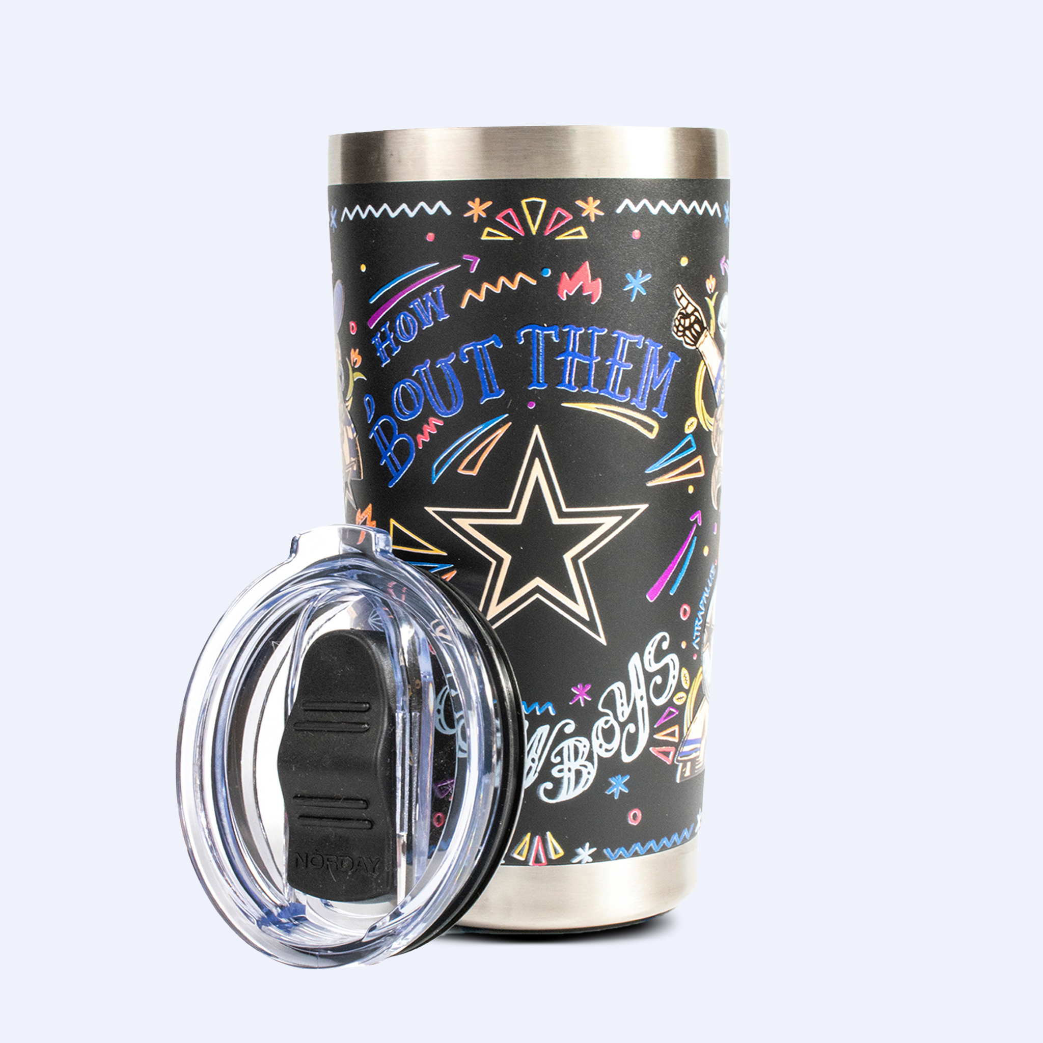 Norday Tumbler 20oz NFL Vaqueros de Dallas Hasta la Muerte
